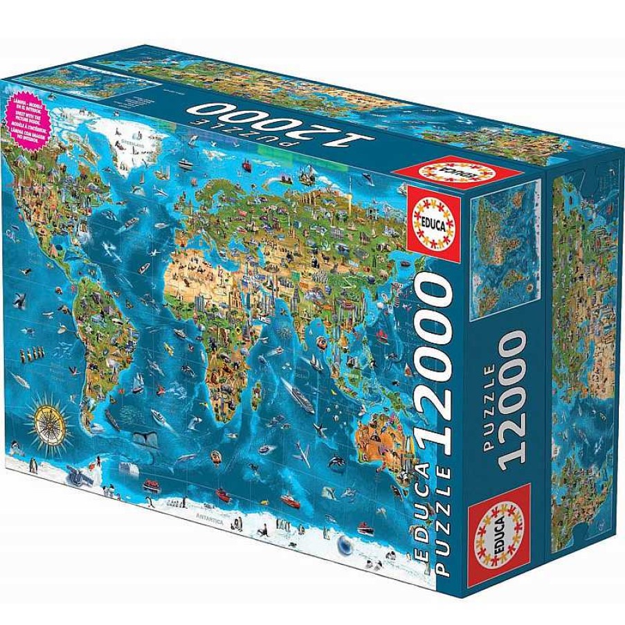 Puzzles Educa Puzzle Educa Maravillas Del Mundo De 12000 Piezas