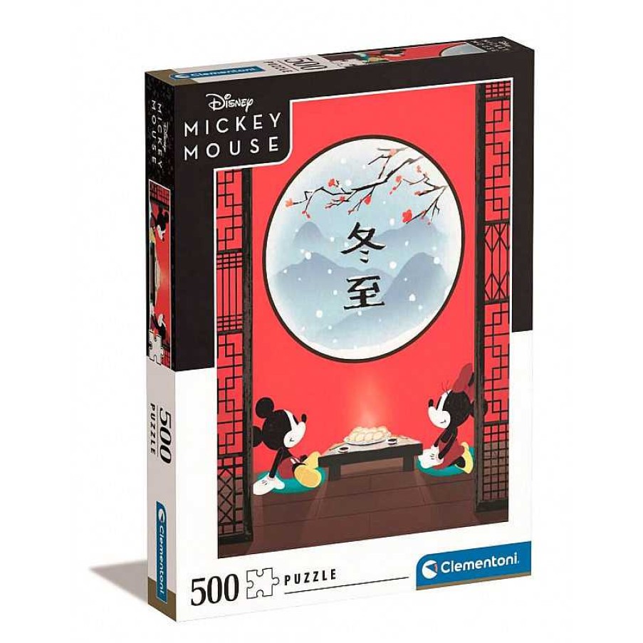 Clementoni Puzzle Clementoni Desayuno Oriental De Mickey Y Minnie De 500 Piezas