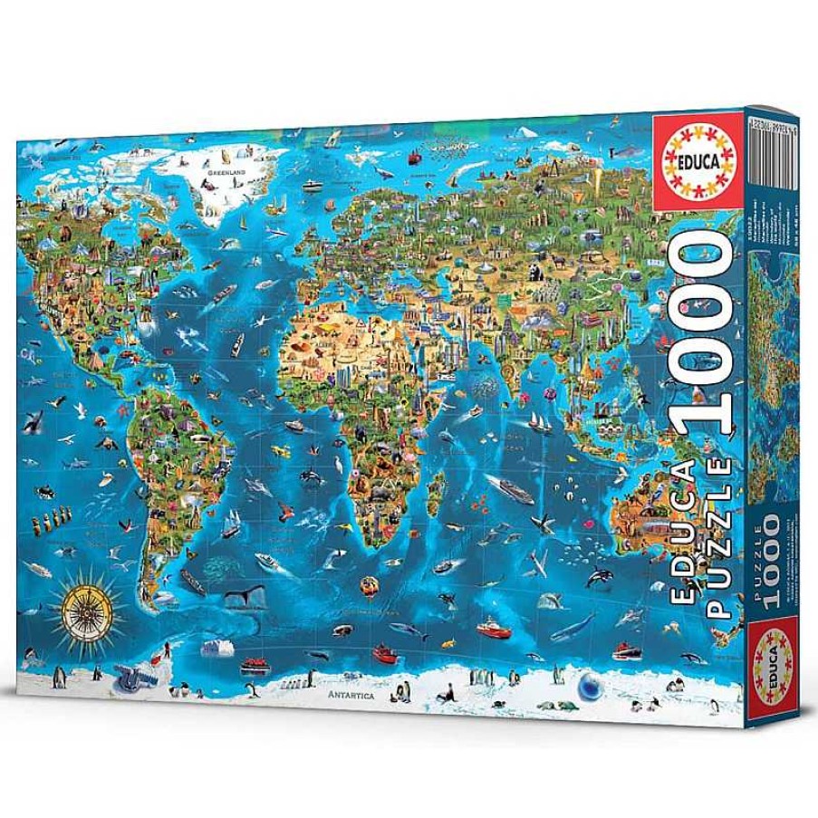 Puzzles Educa Puzzle Educa Maravillas Del Mundo De 1000 Piezas