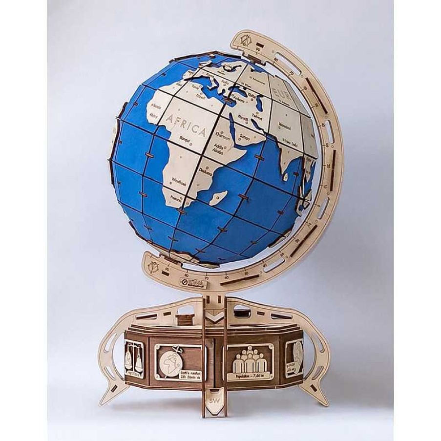 Eco Wood Art Puzzle Eco Wood Art Globo Terr Queo Azul 393 Piezas