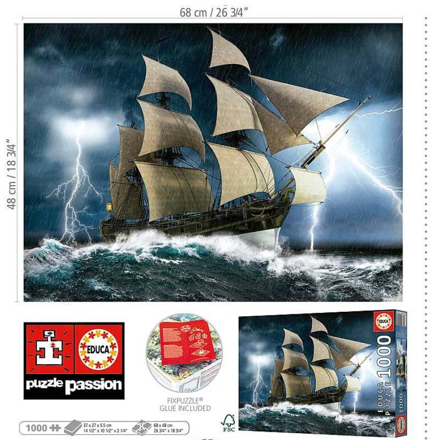 Puzzles Educa Puzzle Educa Tormenta Perfecta De 1000 Piezas