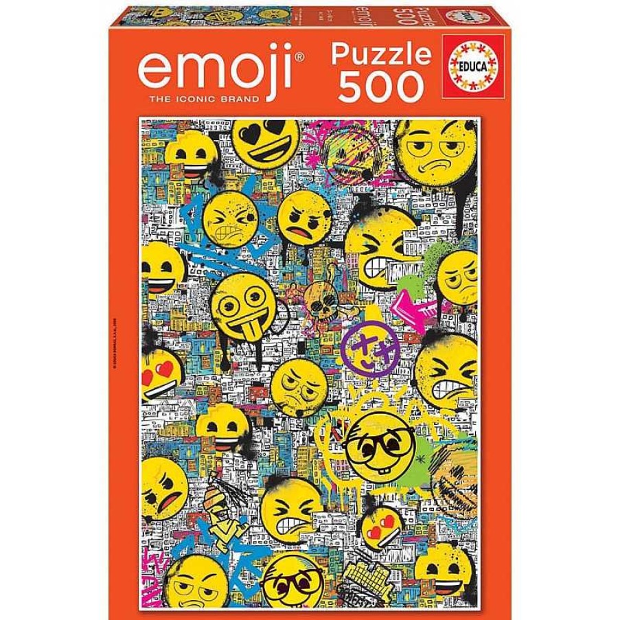 Puzzles Educa Puzzle Educa Emoji Graffiti De 500 Piezas