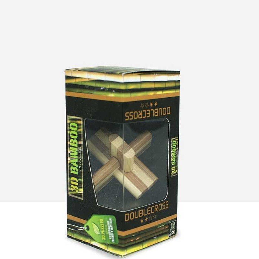 3D Bamboo Puzzles Puzzle Bamb Doublecross 3D