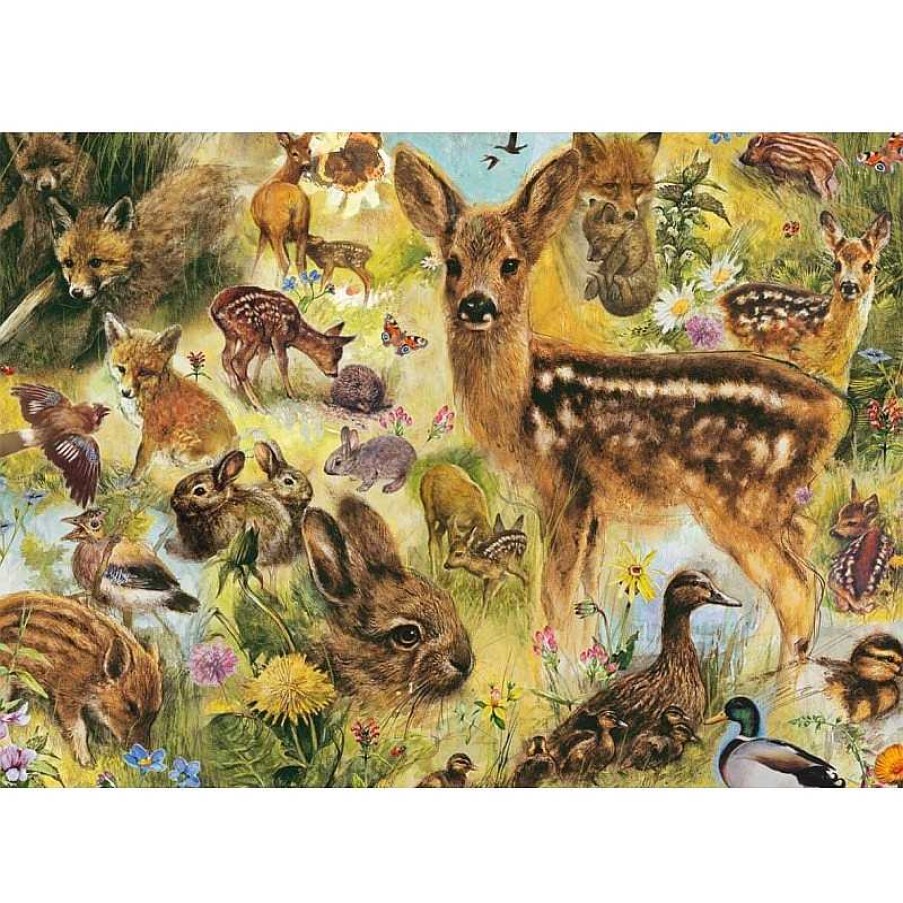 Jumbo Puzzle Jumbo J Venes Animales Salvajes De 1000 Piezas