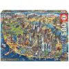 Puzzles Educa Puzzle Educa Mapa De Nueva York De 500 Piezas