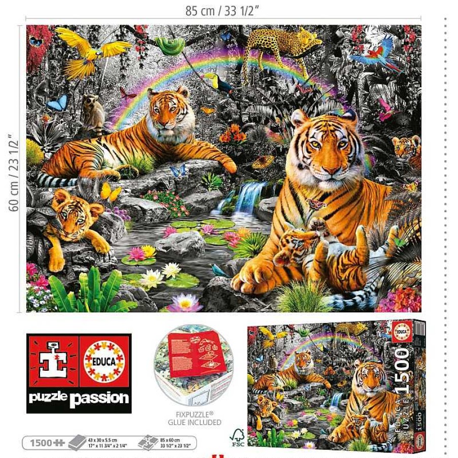 Puzzles Educa Puzzle Educa Selva Radiante De 1500 Piezas