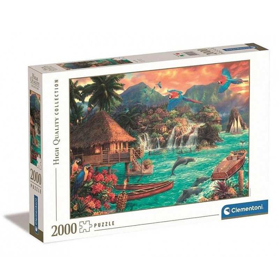 Clementoni Puzzle Clementoni Vida En La Isla De 2000 Piezas