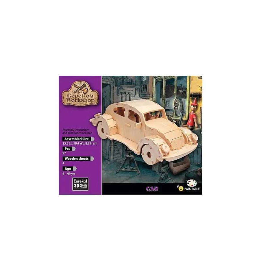 Eureka! 3D Puzzle Gepetto'S Coche Maqueta 97 Piezas