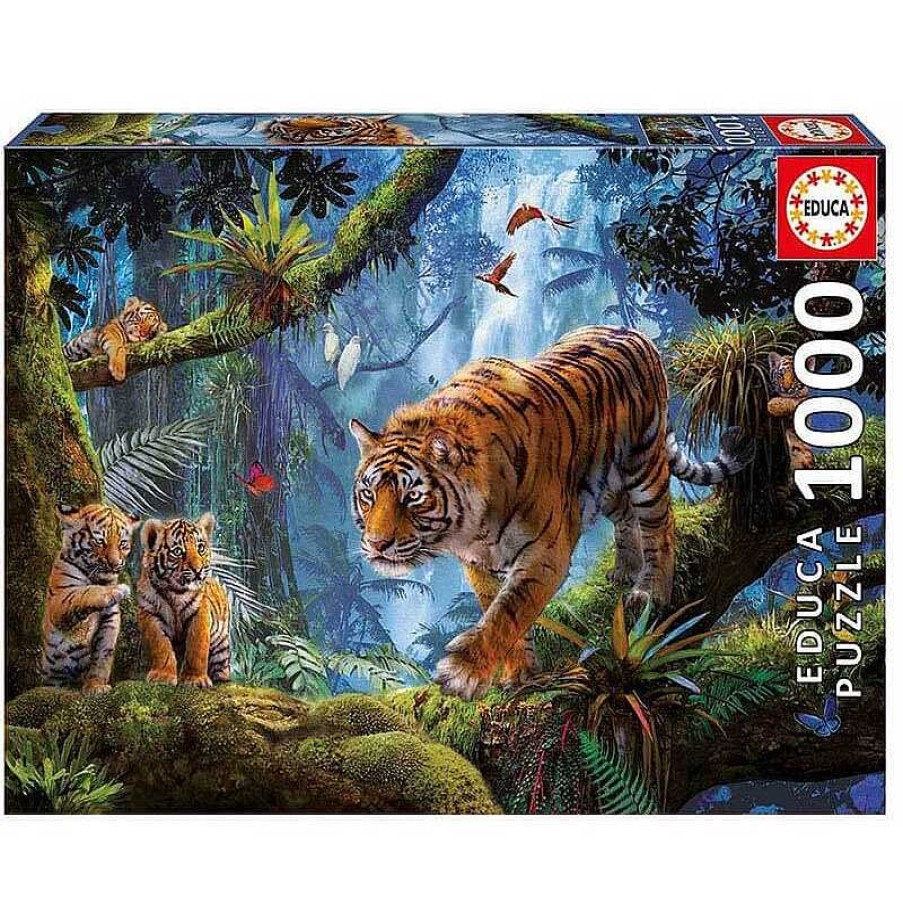 Puzzles Educa Puzzle Educa Tigres En El Rbol De 1000 Piezas