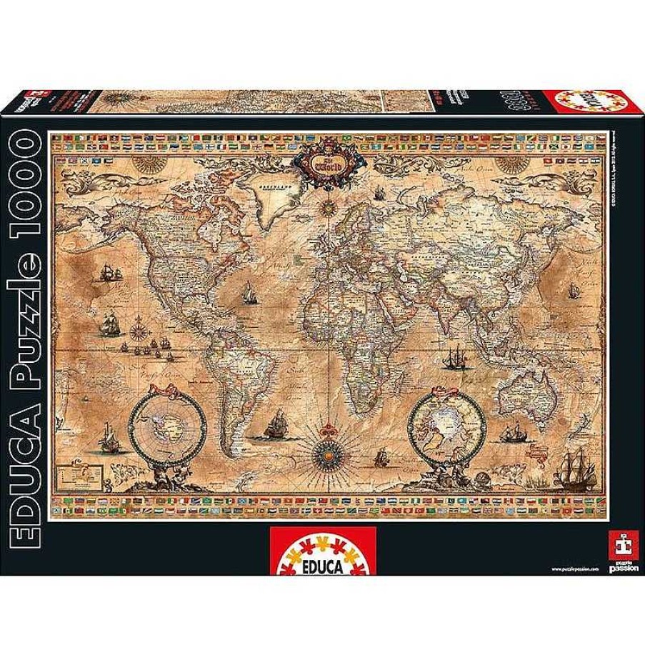 Puzzles Educa Puzzles Educa Mapamundi 1000 Piezas