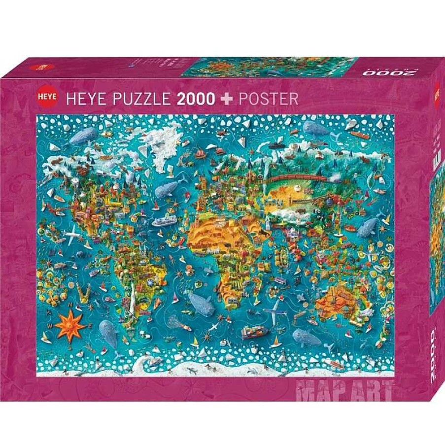 Heye Puzzle Heye Mundo En Miniatura De 2000 Piezas