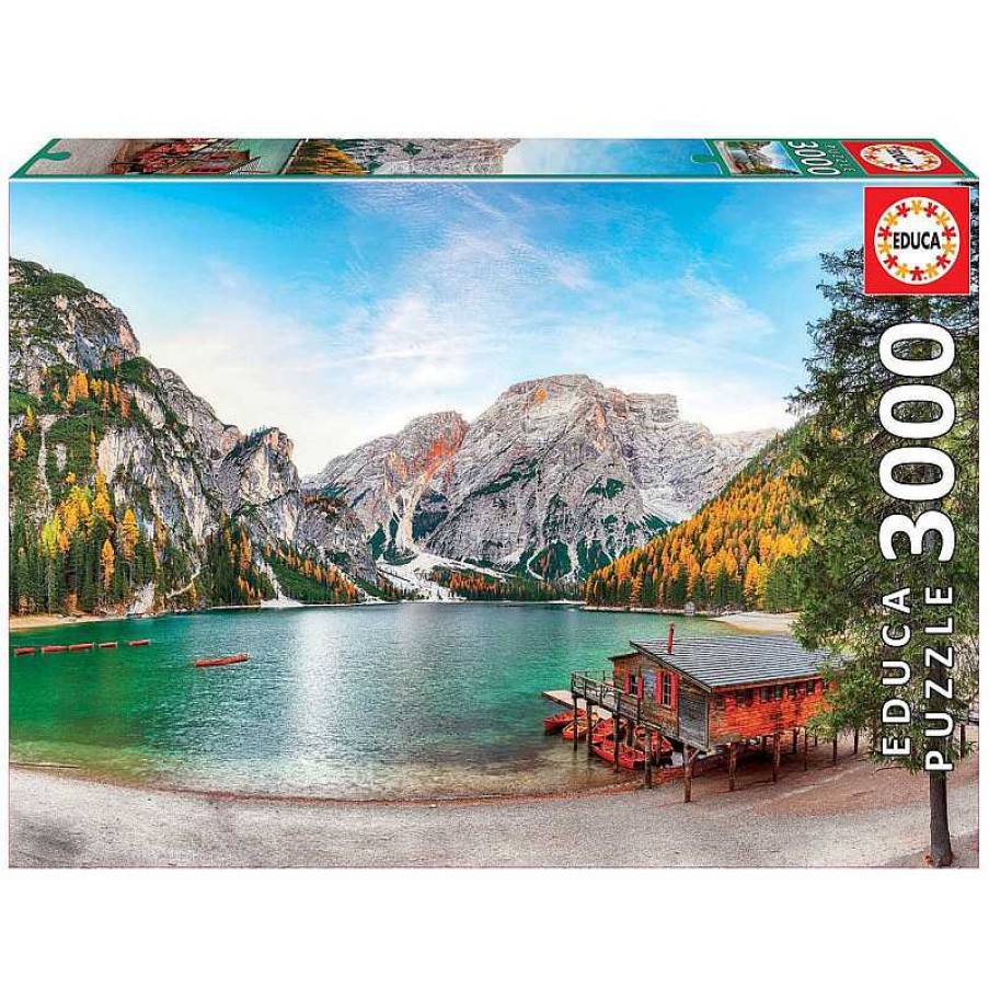 Puzzles Educa Puzzle Educa Lago Braies En Oto O De 3000 Piezas