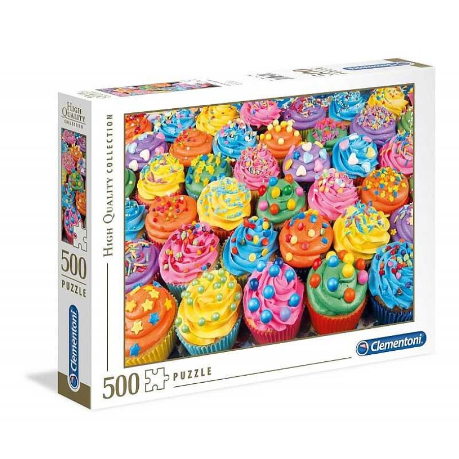 Clementoni Puzzle Clementoni Cupcakes A Todo Color De 500 Piezas