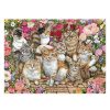 Falcon Puzzle Falcon Gatos En Las Flores De 1000 Piezas