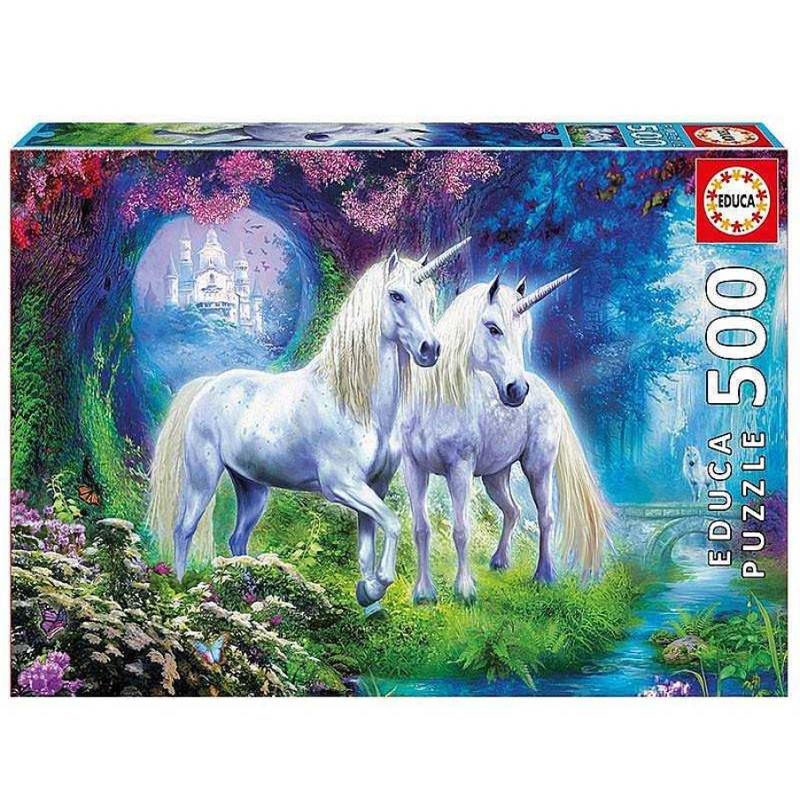 Puzzles Educa Puzzle Educa Unicornios En El Bosque De 500 Piezas