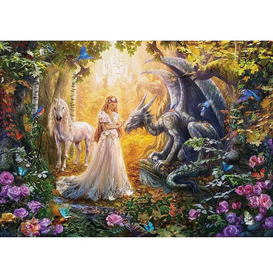 Puzzles Educa Puzzle Educa Drag N, Princesa Y Unicornio De 1500 Piezas