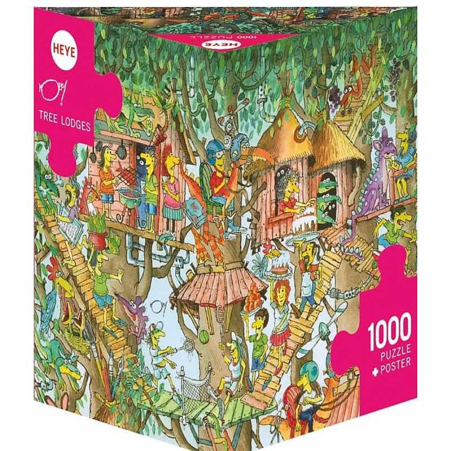 Heye Puzzle Heye Caba As En Los Rboles De 1000 Piezas