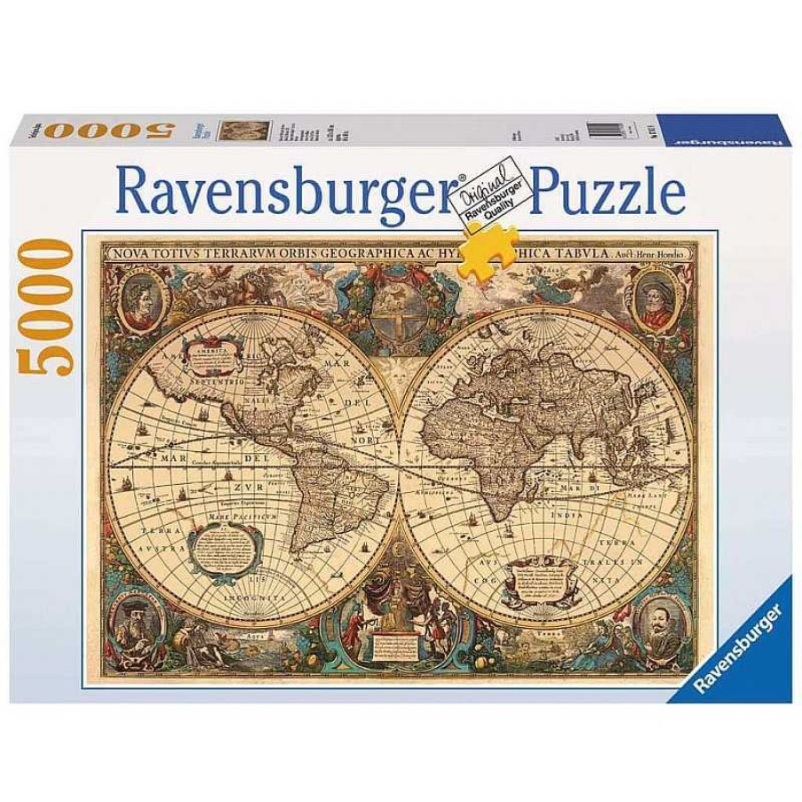 Ravensburger Puzzle Escape Ravensburger Antiguo Mapamundi De 5000 Piezas