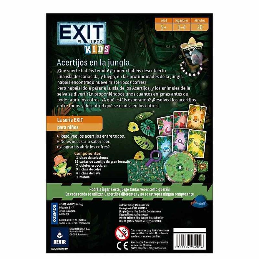 Devir Exit Kids: Acertijos En La Jungla