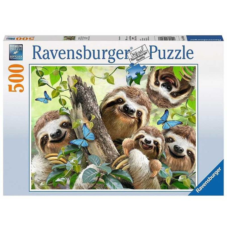 Ravensburger Puzzle Ravensburger Selfie Entre Perezosos De 500 Piezas