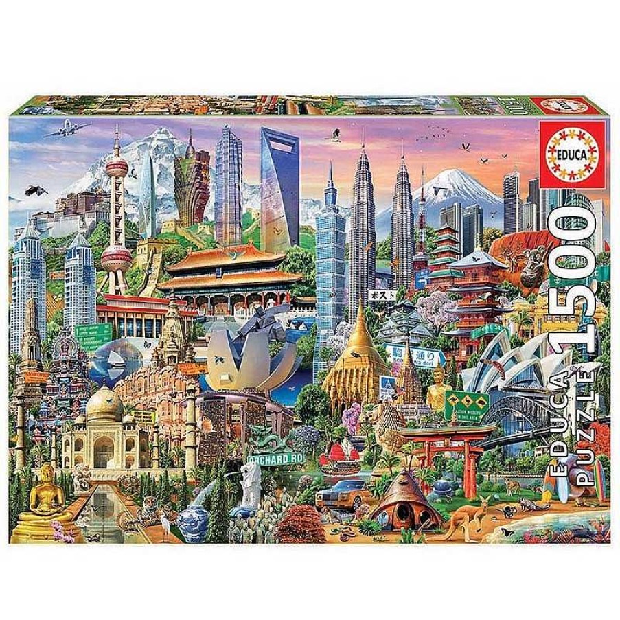 Puzzles Educa Puzzle Educa S Mbolos De Asia De 1500 Piezas