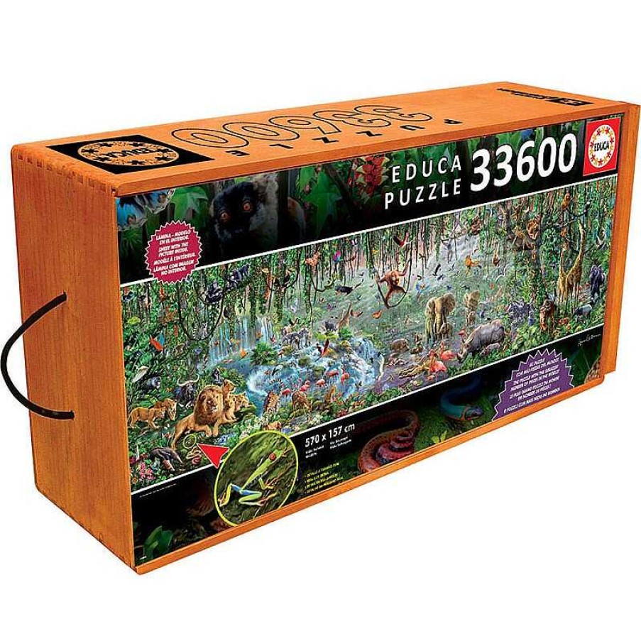 Puzzles Educa Puzzle Educa La Vida Salvaje De La Jungla De 33600 Piezas