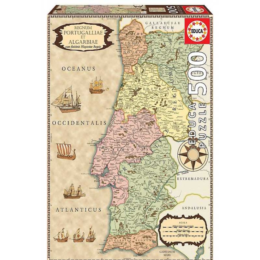 Puzzles Educa Puzzle Educa Mapa Hist Rico Portugal De 500 Piezas