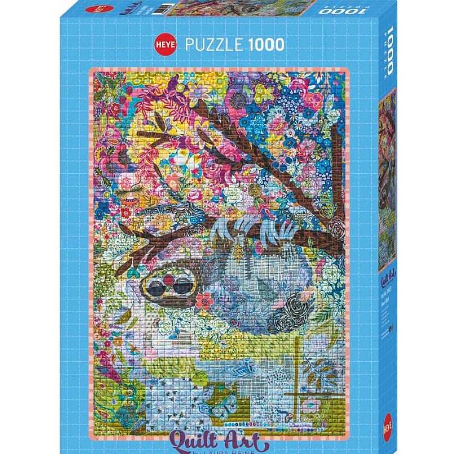 Heye Puzzle Heye Arte De Colchas, Perezoso Tejido De 1000 Piezas