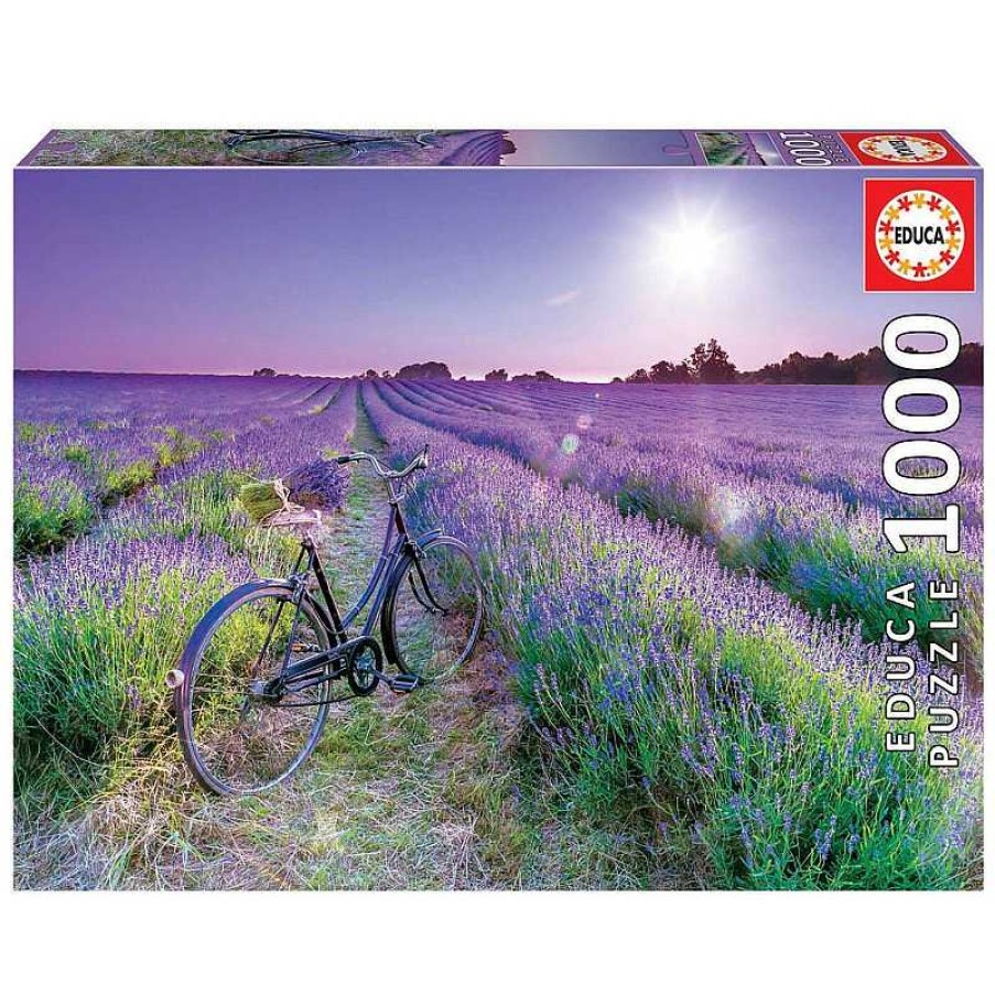 Puzzles Educa Puzzle Educa Bicicleta En Campo De Lavanda De 1000 Piezas