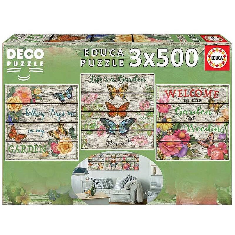 Puzzles Educa Puzzle Educa Jard N Campestre De 3 X 500 Piezas