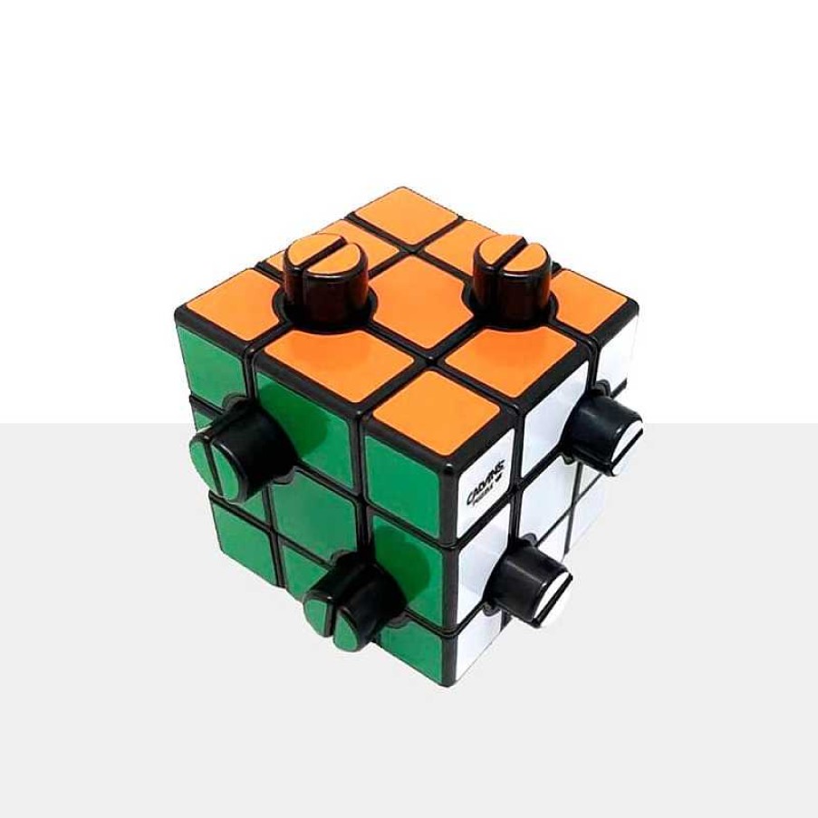 Calvins Puzzle Evgeniy Button Cube (2 Holes, 1/2)