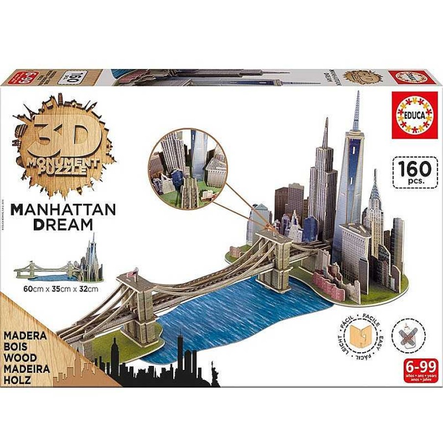 Puzzles Educa Puzzle Educa 3D Manhattan Dream De 160 Piezas