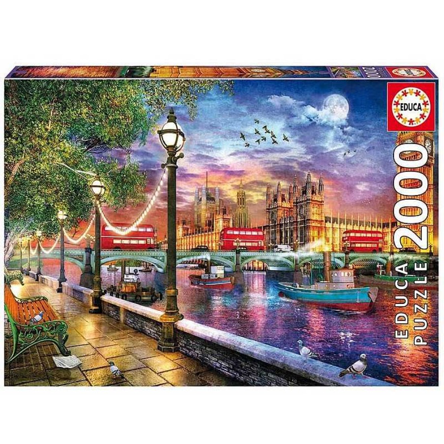 Puzzles Educa Puzzle Educa Londres Al Atardecer De 2000 Piezas