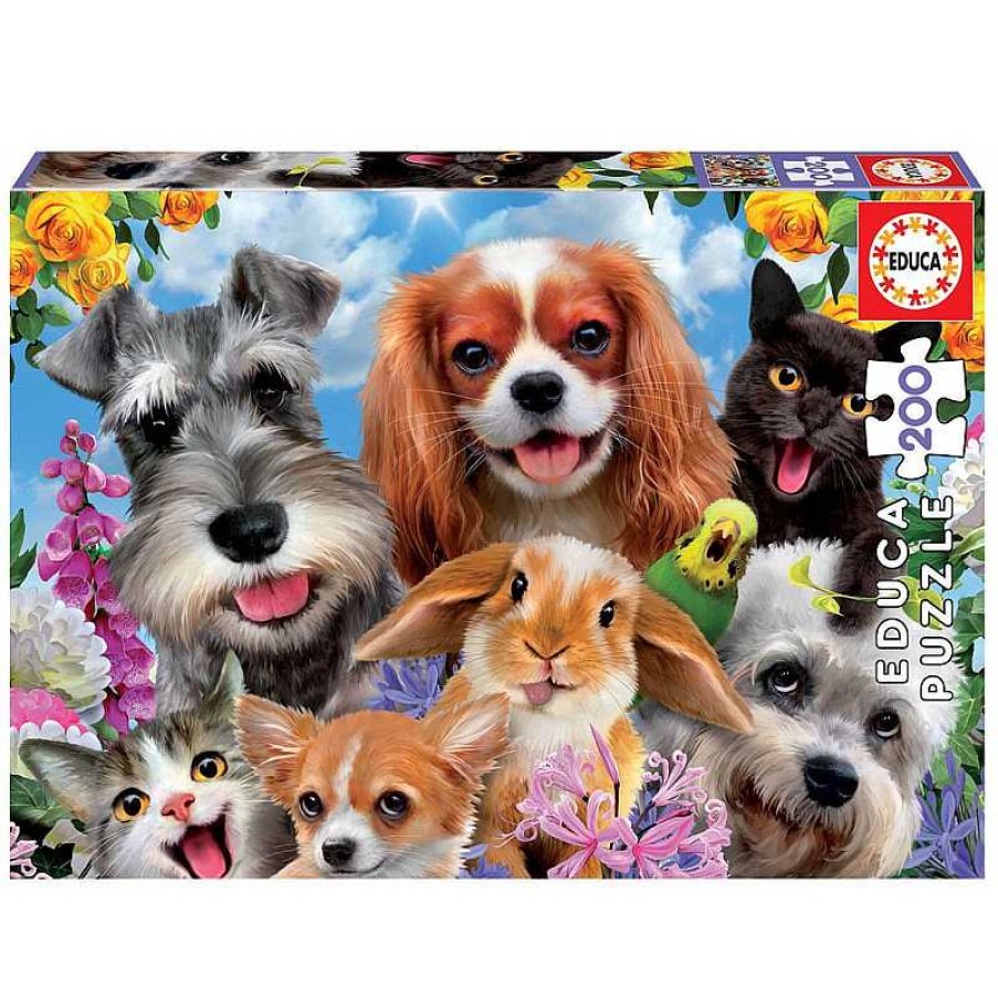 Puzzles Educa Puzzle Educa Selfie De Mascotas De 200 Piezas