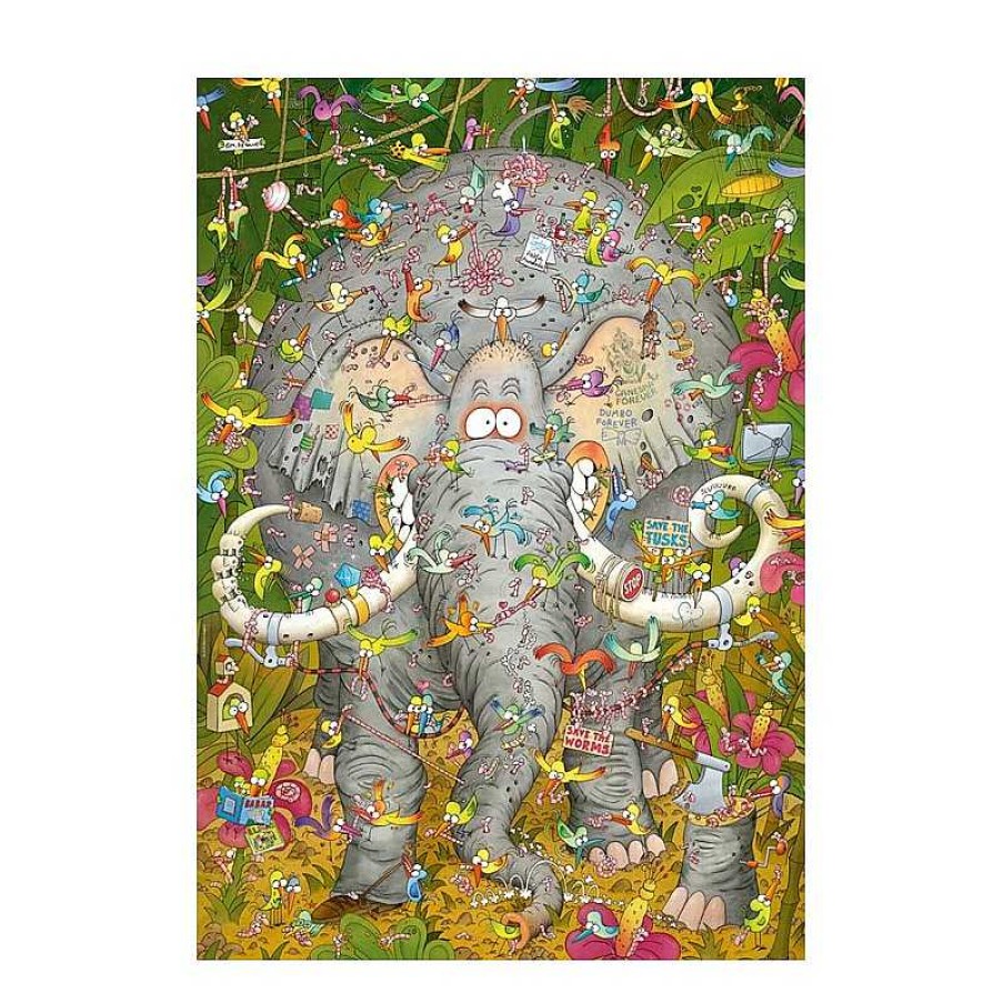 Heye Puzzle Heye La Vida Del Elefante De 1000 Piezas