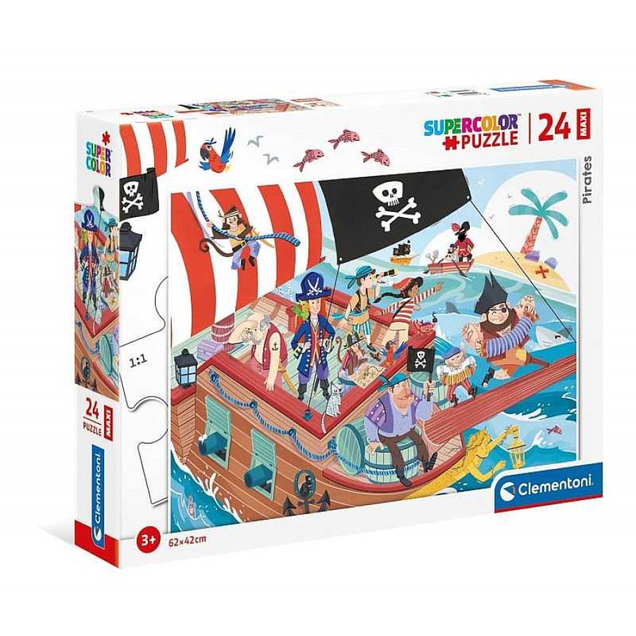 Clementoni Puzzle Clementoni Piratas Maxi 24 Piezas