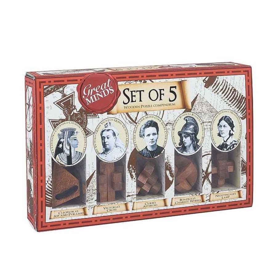 Professor Puzzle Great Minds - Set De 5 Rompecabezas - Womens