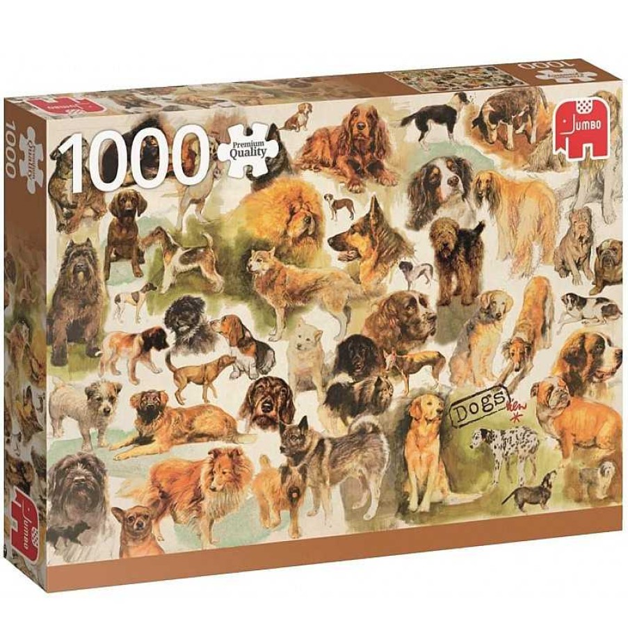 Jumbo Puzzle Jumbo Poster De Perros De 1000 Piezas