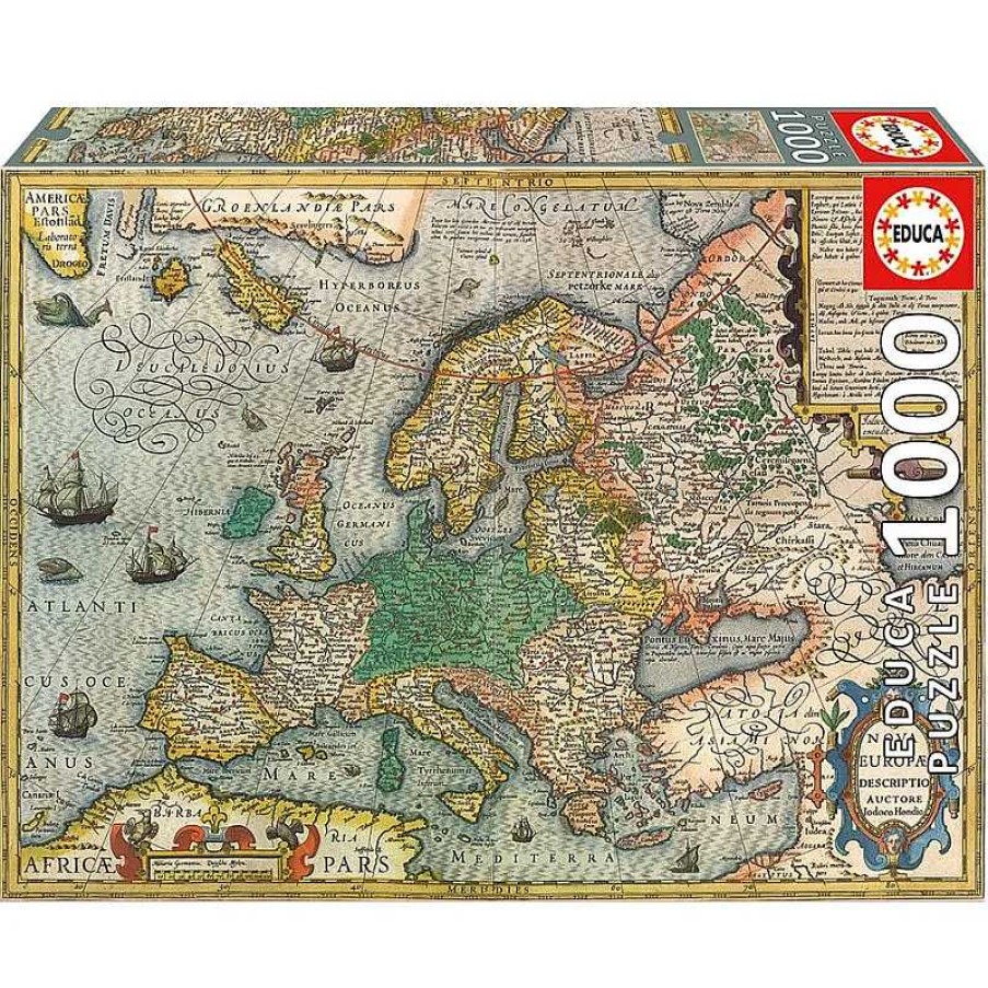 Puzzles Educa Puzzle Educa Mapa De Europa Antiguo De 1000 Piezas