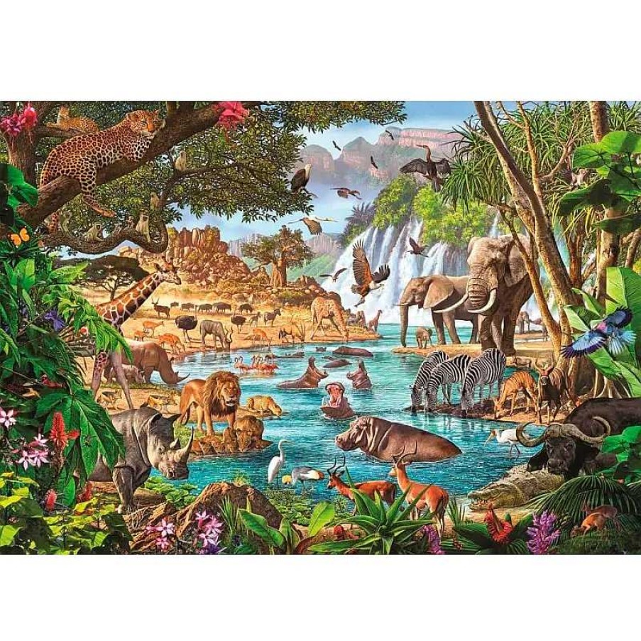 Clementoni Puzzle Clementoni Abrevadero Africano De 3000 Piezas