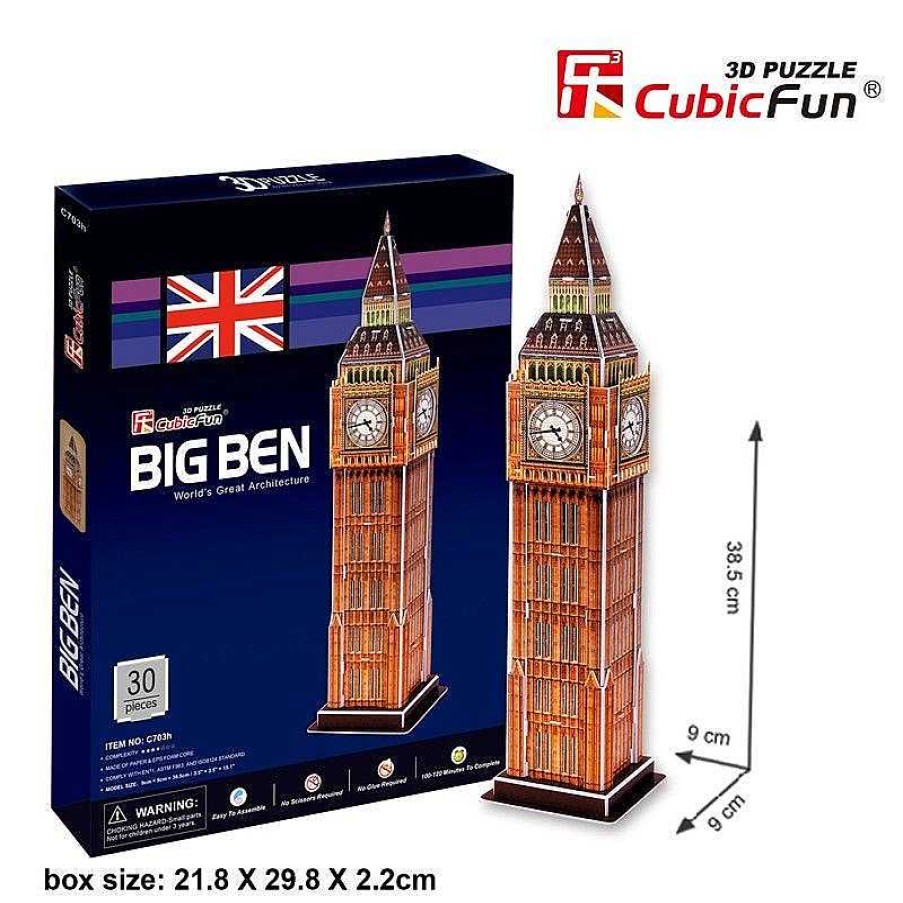 Cubic Fun 3D Puzzle Puzzle 3D Big Ben Cubic Fun 30 Piezas