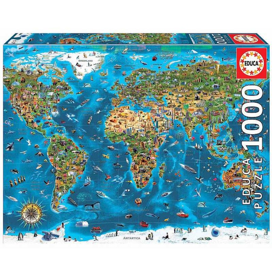 Puzzles Educa Puzzle Educa Maravillas Del Mundo De 1000 Piezas