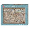 Heye Puzzle Heye Mapa Del Mundo Retro De 1000 Piezas