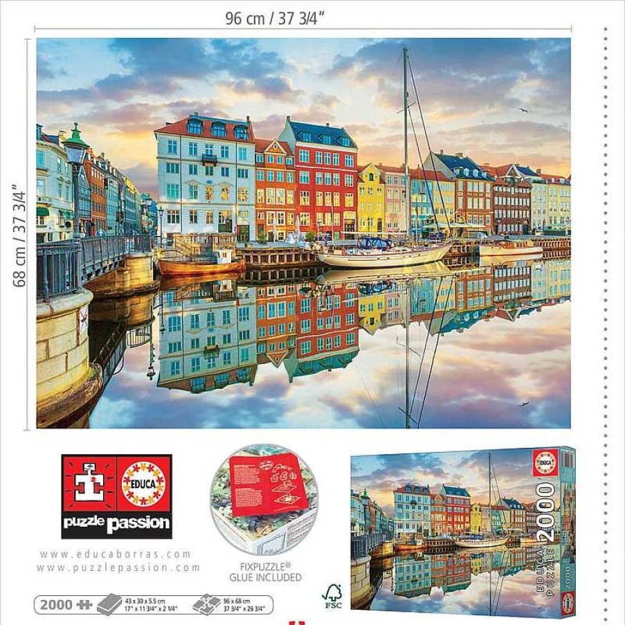 Puzzles Educa Puzzle Educa Puerto De Copenhague De 2000 Piezas