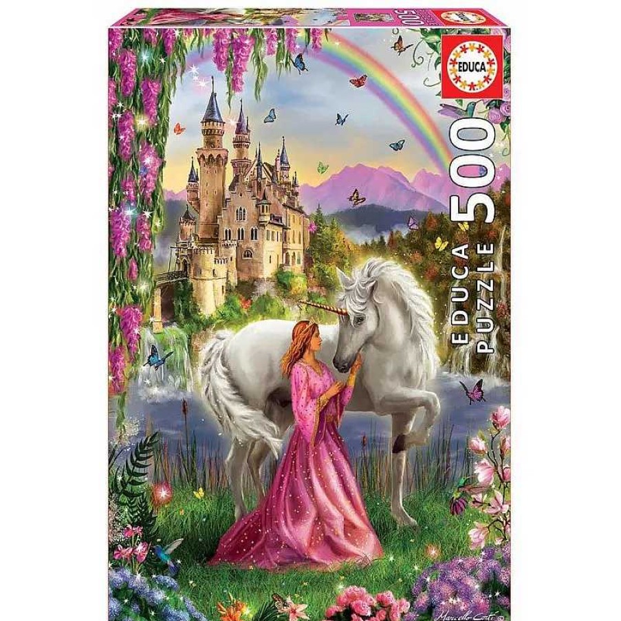 Puzzles Educa Puzzle Educa Hada Y Unicornio De 500 Piezas