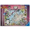 Ravensburger Puzzle Ravensburger Mapa Europeo, Circo Peculiar De 500 Piezas