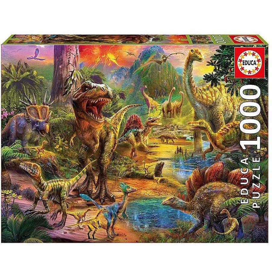 Puzzles Educa Puzzle Educa Tierra De Dinosaurios De 1000 Piezas