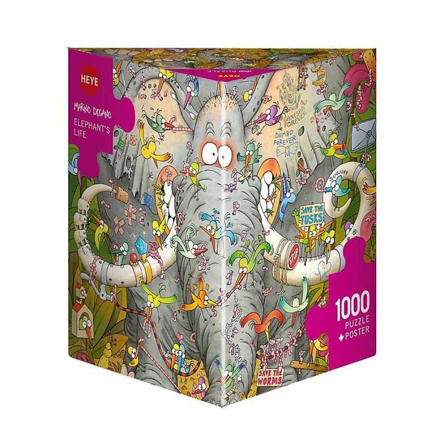 Heye Puzzle Heye La Vida Del Elefante De 1000 Piezas