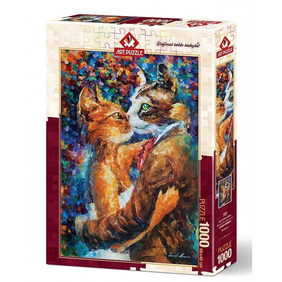 Art Puzzle Art Puzzle El Baile Del Amor De Los Gatos De 1000 Piezas