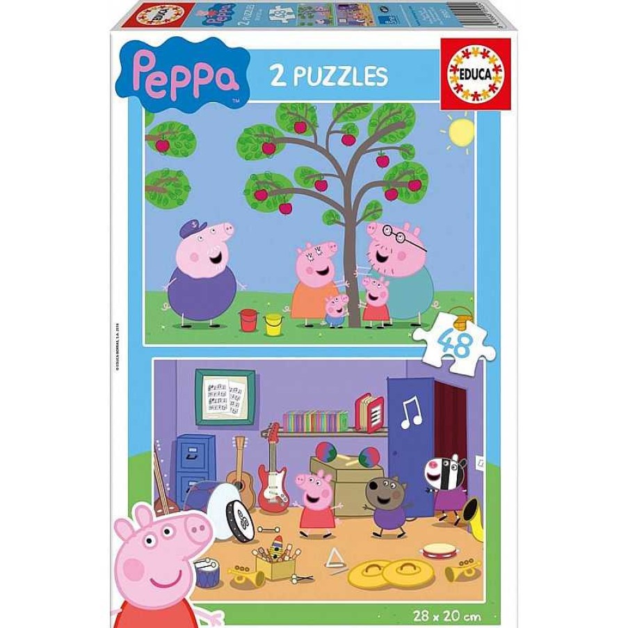 Puzzles Educa Puzzle Educa Peppa Pig 2 X 48 Piezas